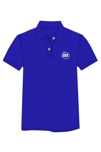 訂製彩藍色polo恤     設計白色 絲印logo      凱帆軒(ISS)     Polo恤生產商     P1595
